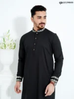 Charcoal Black- Bamboo Panjabi